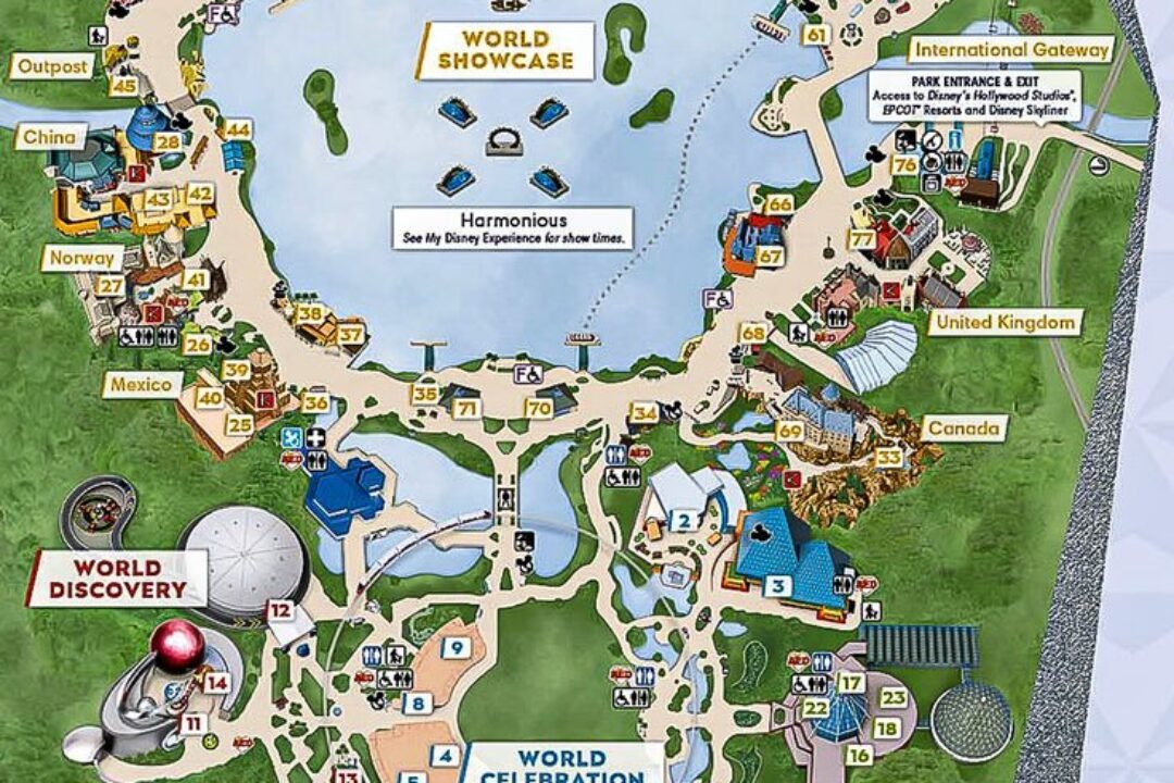 Disney World Epcot Map